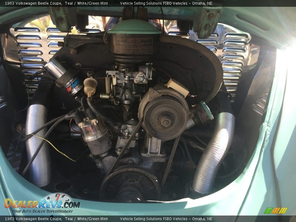 1963 Volkswagen Beetle Coupe 1200 cc Air-Cooled Flat 4 Cylinder Engine Photo #6