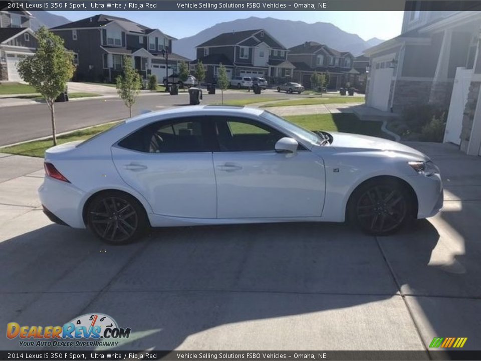 2014 Lexus IS 350 F Sport Ultra White / Rioja Red Photo #3