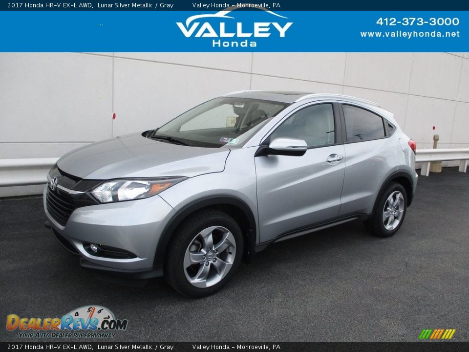 2017 Honda HR-V EX-L AWD Lunar Silver Metallic / Gray Photo #1