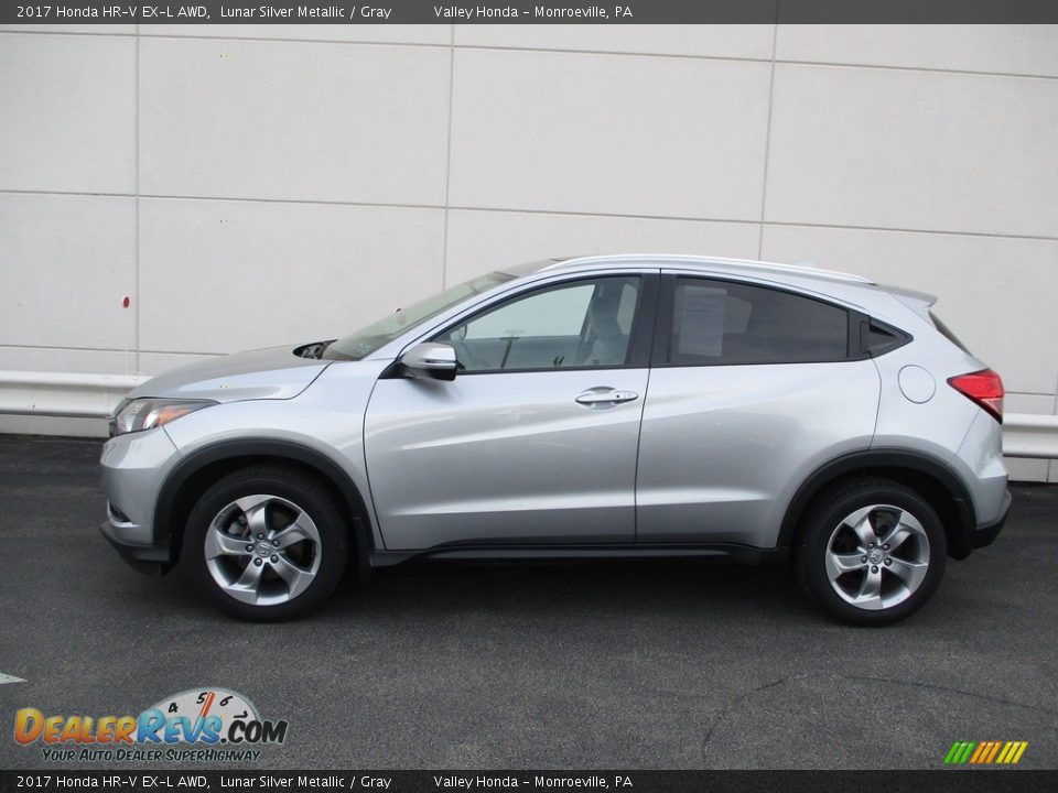 2017 Honda HR-V EX-L AWD Lunar Silver Metallic / Gray Photo #2