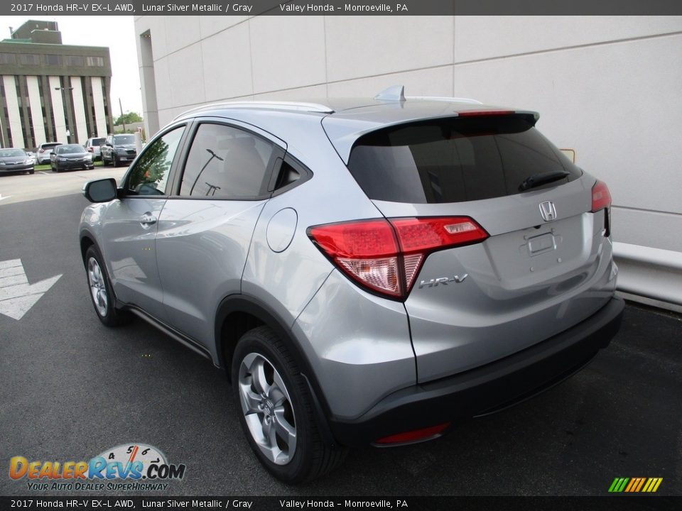 2017 Honda HR-V EX-L AWD Lunar Silver Metallic / Gray Photo #3