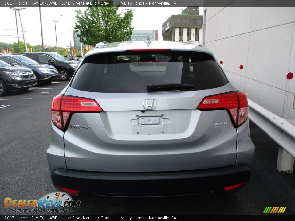 2017 Honda HR-V EX-L AWD Lunar Silver Metallic / Gray Photo #4