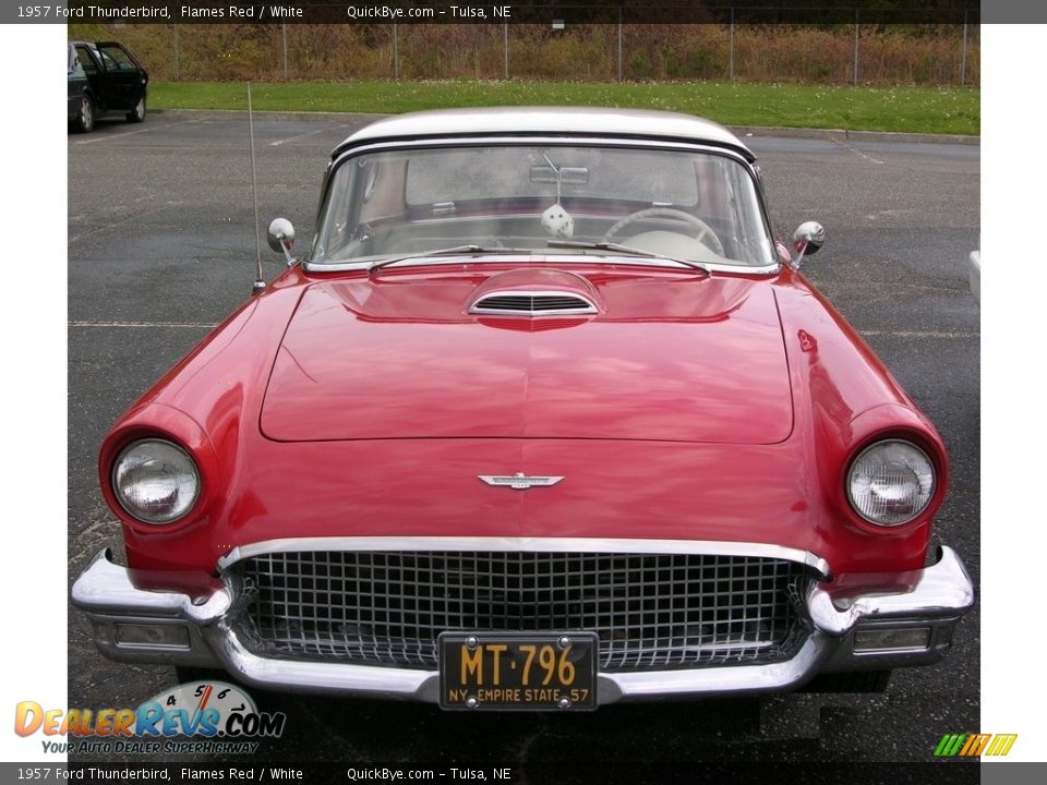 1957 Ford Thunderbird Flames Red / White Photo #3