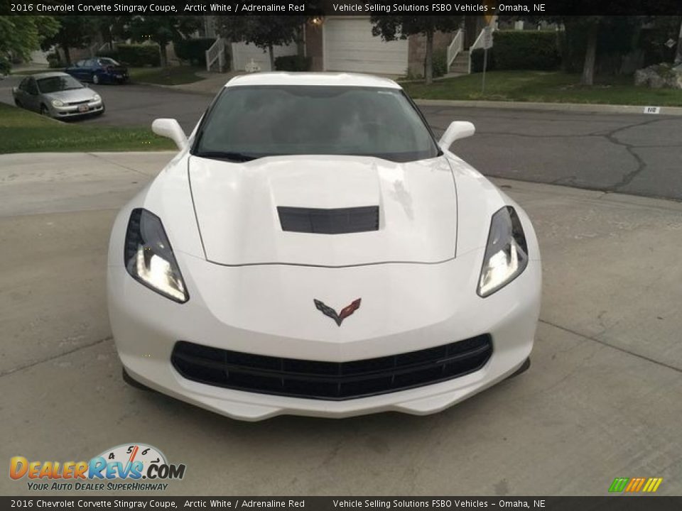 2016 Chevrolet Corvette Stingray Coupe Arctic White / Adrenaline Red Photo #7