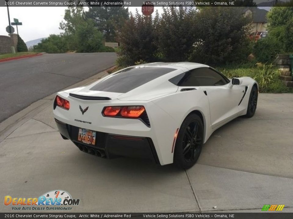 2016 Chevrolet Corvette Stingray Coupe Arctic White / Adrenaline Red Photo #8