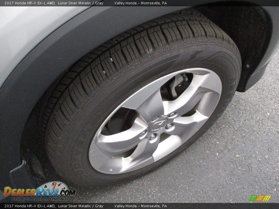 2017 Honda HR-V EX-L AWD Lunar Silver Metallic / Gray Photo #6