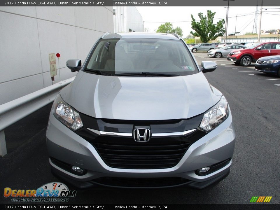 2017 Honda HR-V EX-L AWD Lunar Silver Metallic / Gray Photo #8