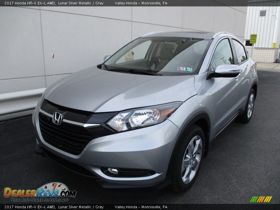 2017 Honda HR-V EX-L AWD Lunar Silver Metallic / Gray Photo #9