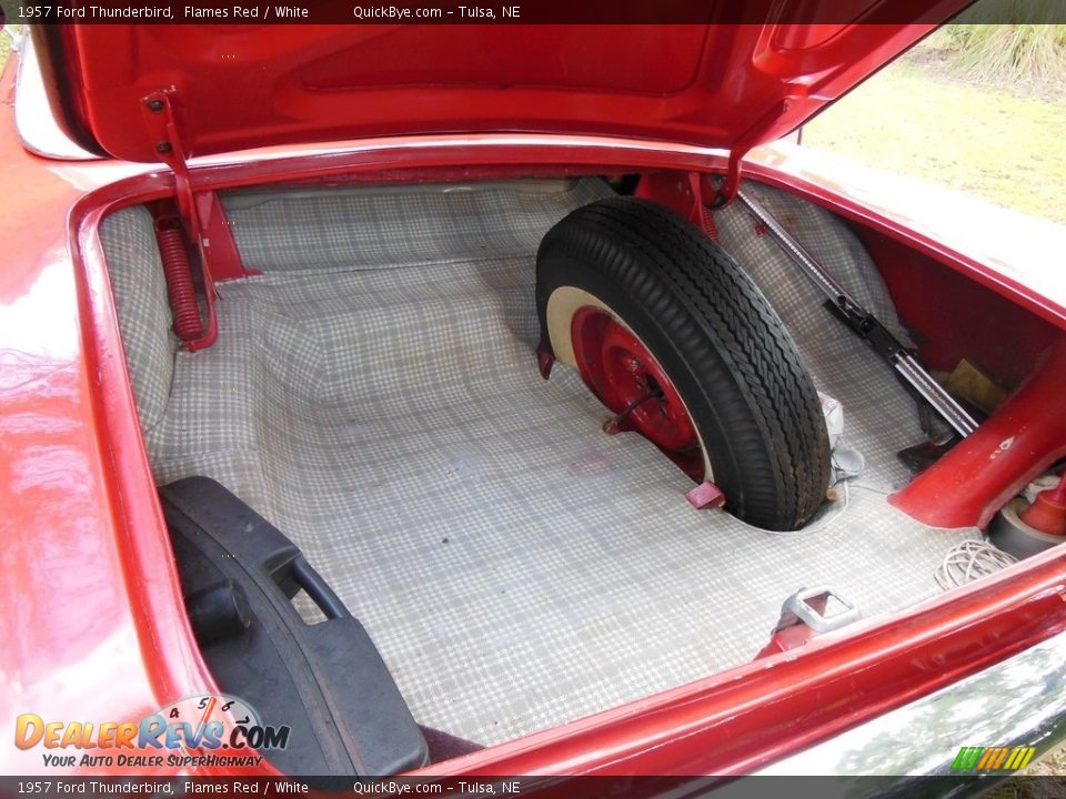1957 Ford Thunderbird Flames Red / White Photo #9