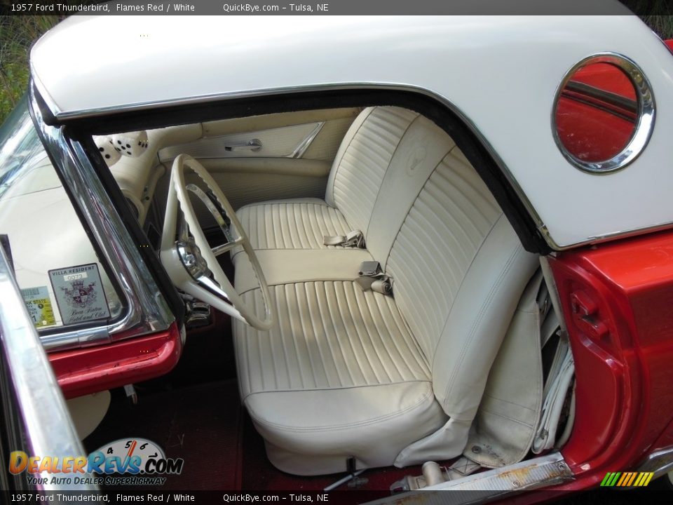 1957 Ford Thunderbird Flames Red / White Photo #10