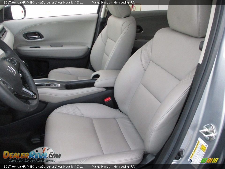 2017 Honda HR-V EX-L AWD Lunar Silver Metallic / Gray Photo #12