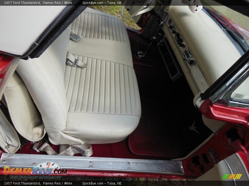 1957 Ford Thunderbird Flames Red / White Photo #11