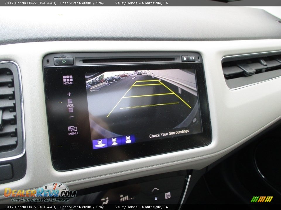 2017 Honda HR-V EX-L AWD Lunar Silver Metallic / Gray Photo #17