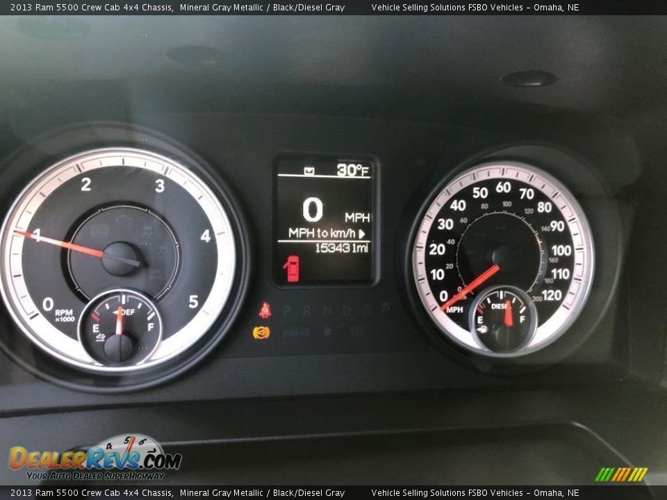 2013 Ram 5500 Crew Cab 4x4 Chassis Gauges Photo #11