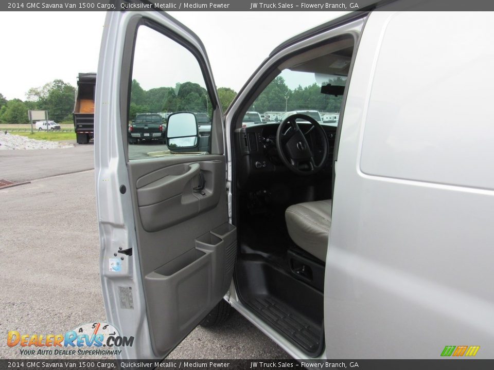 2014 GMC Savana Van 1500 Cargo Quicksilver Metallic / Medium Pewter Photo #9