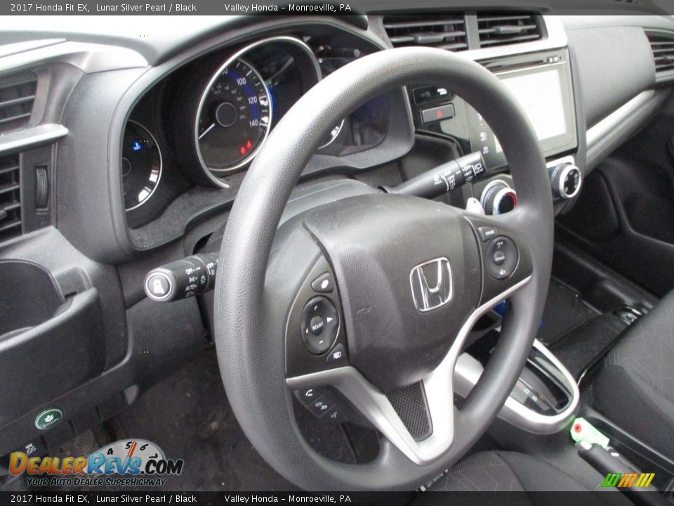 2017 Honda Fit EX Lunar Silver Pearl / Black Photo #14