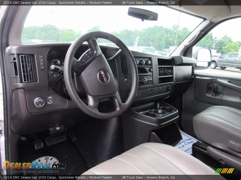 Medium Pewter Interior - 2014 GMC Savana Van 1500 Cargo Photo #11