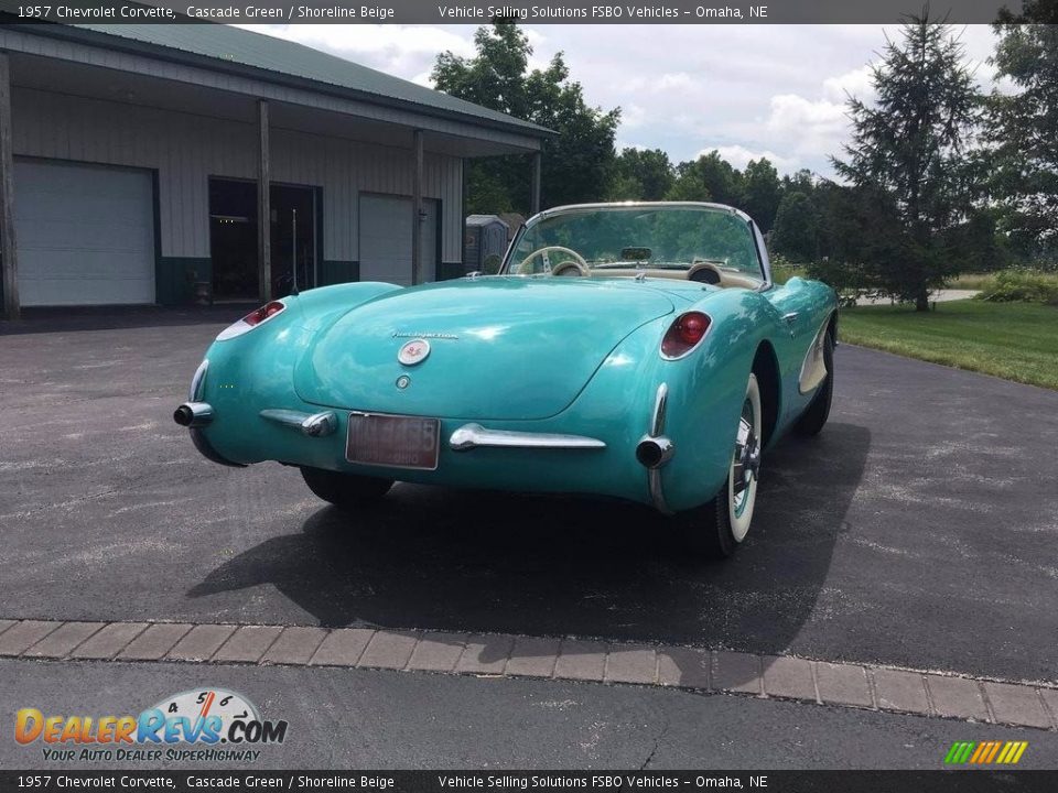 1957 Chevrolet Corvette Cascade Green / Shoreline Beige Photo #3