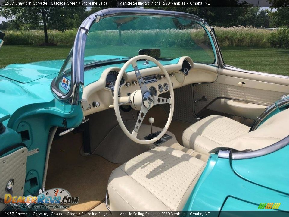 Shoreline Beige Interior - 1957 Chevrolet Corvette  Photo #7