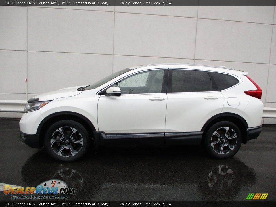 2017 Honda CR-V Touring AWD White Diamond Pearl / Ivory Photo #2