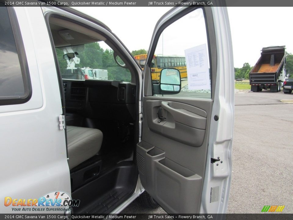 2014 GMC Savana Van 1500 Cargo Quicksilver Metallic / Medium Pewter Photo #24