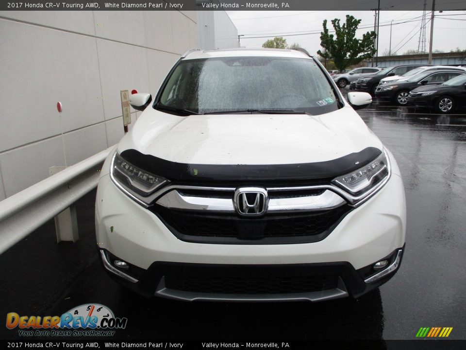 2017 Honda CR-V Touring AWD White Diamond Pearl / Ivory Photo #7