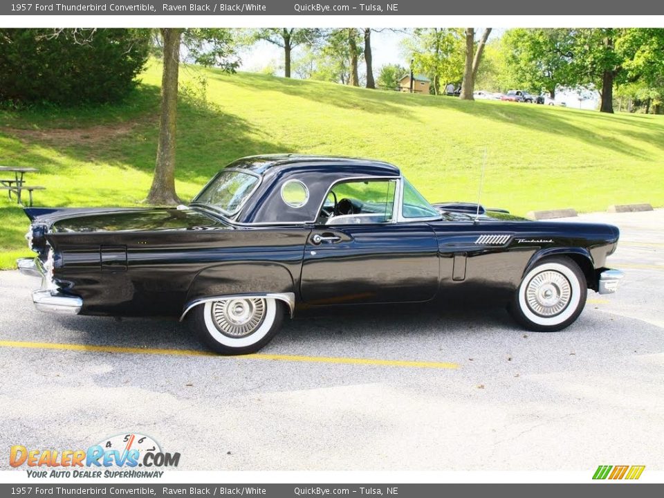 Raven Black 1957 Ford Thunderbird Convertible Photo #8