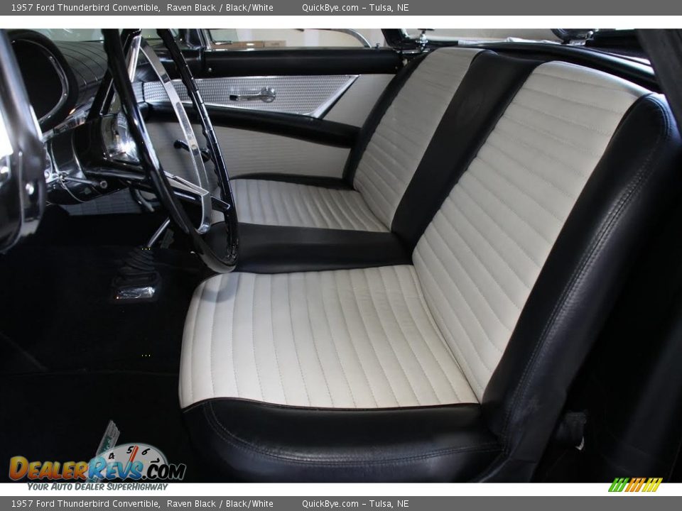 Black/White Interior - 1957 Ford Thunderbird Convertible Photo #11