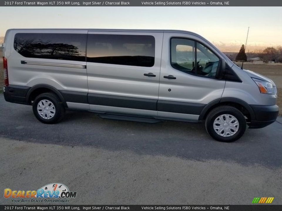 Ingot Silver 2017 Ford Transit Wagon XLT 350 MR Long Photo #1