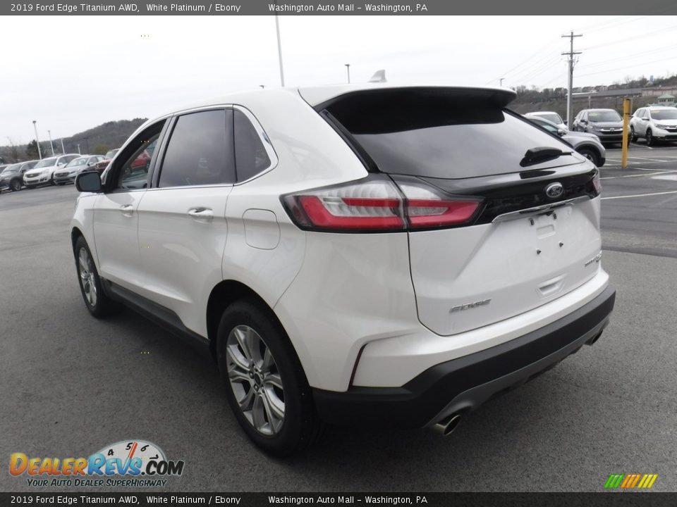 2019 Ford Edge Titanium AWD White Platinum / Ebony Photo #9