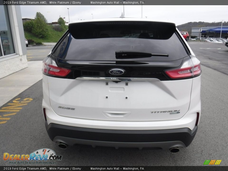 2019 Ford Edge Titanium AWD White Platinum / Ebony Photo #10