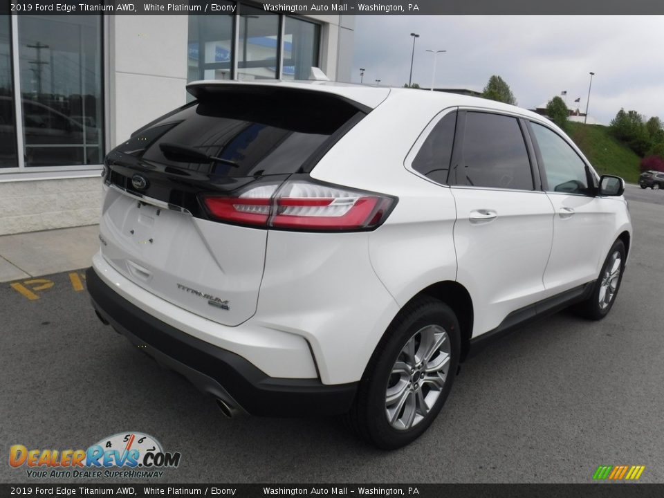 2019 Ford Edge Titanium AWD White Platinum / Ebony Photo #11