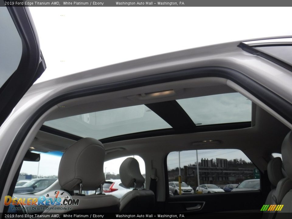 2019 Ford Edge Titanium AWD White Platinum / Ebony Photo #13