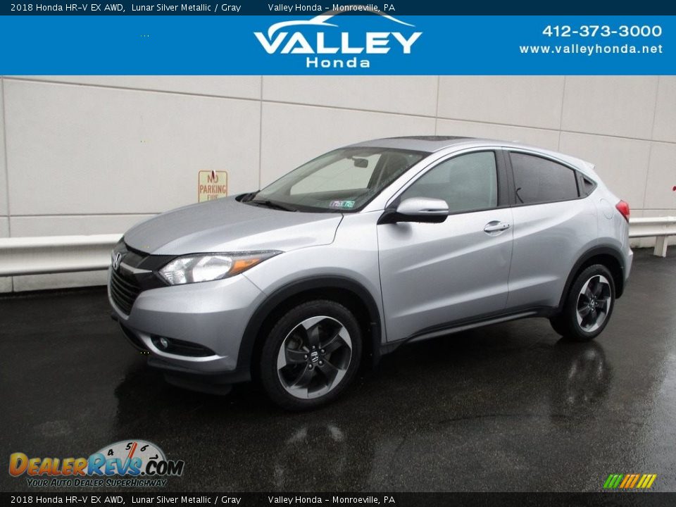 2018 Honda HR-V EX AWD Lunar Silver Metallic / Gray Photo #1