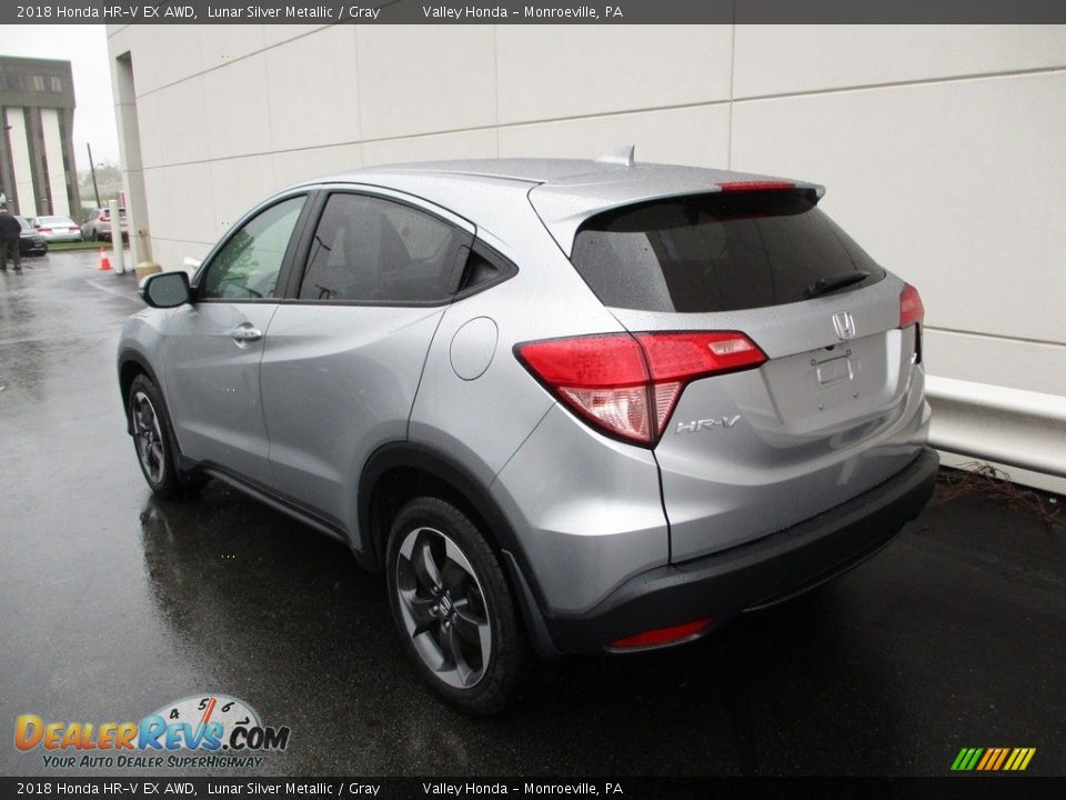 2018 Honda HR-V EX AWD Lunar Silver Metallic / Gray Photo #3