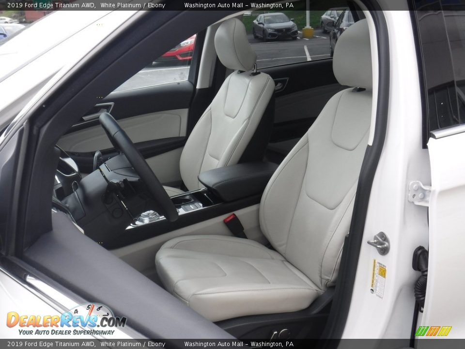 2019 Ford Edge Titanium AWD White Platinum / Ebony Photo #18