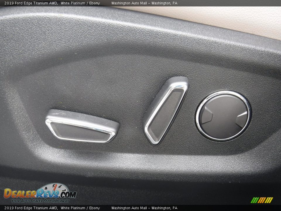 2019 Ford Edge Titanium AWD White Platinum / Ebony Photo #19