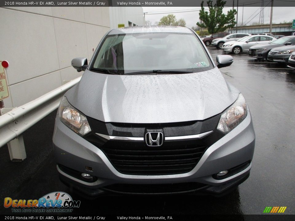 2018 Honda HR-V EX AWD Lunar Silver Metallic / Gray Photo #8