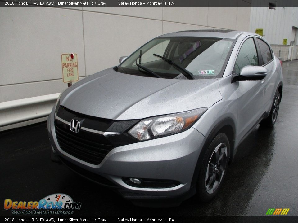 2018 Honda HR-V EX AWD Lunar Silver Metallic / Gray Photo #9