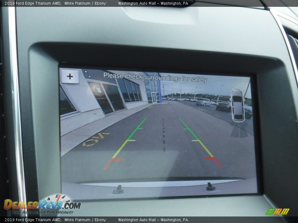 2019 Ford Edge Titanium AWD White Platinum / Ebony Photo #23