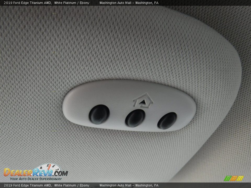 2019 Ford Edge Titanium AWD White Platinum / Ebony Photo #26