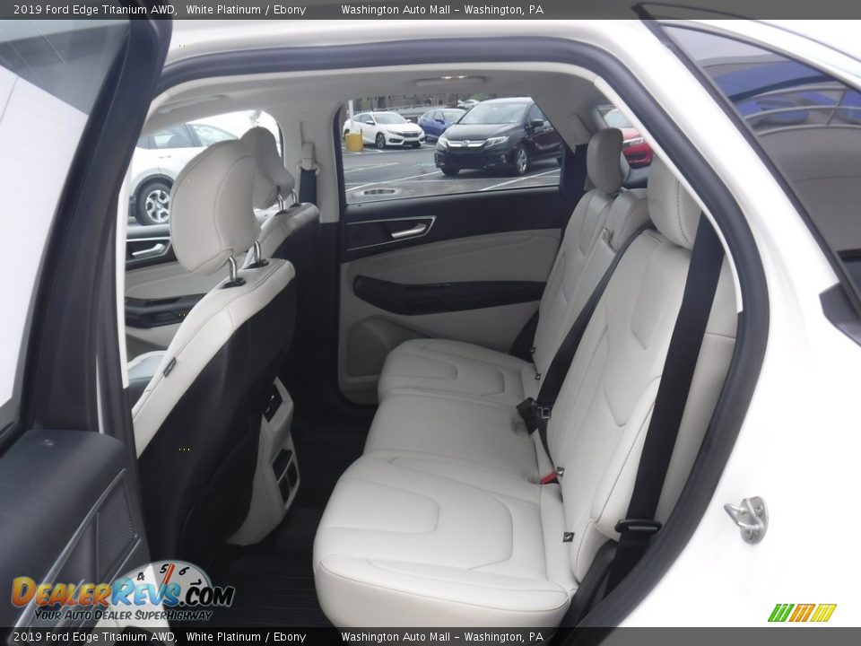 2019 Ford Edge Titanium AWD White Platinum / Ebony Photo #27
