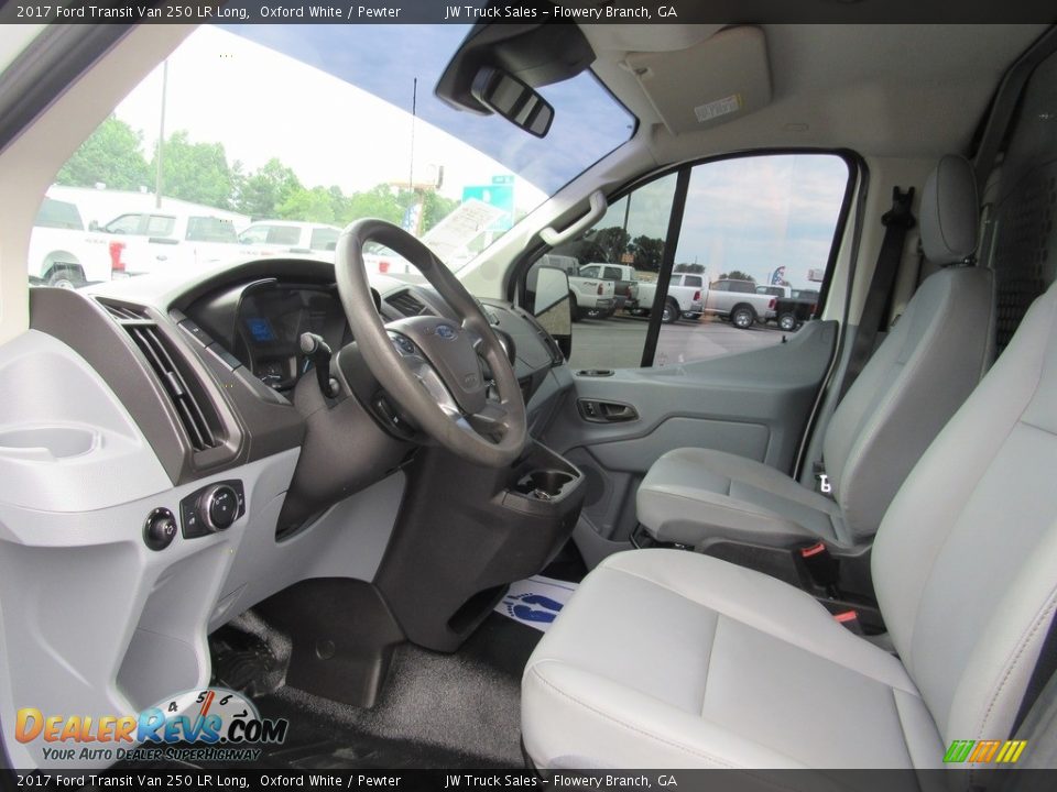 Pewter Interior - 2017 Ford Transit Van 250 LR Long Photo #20