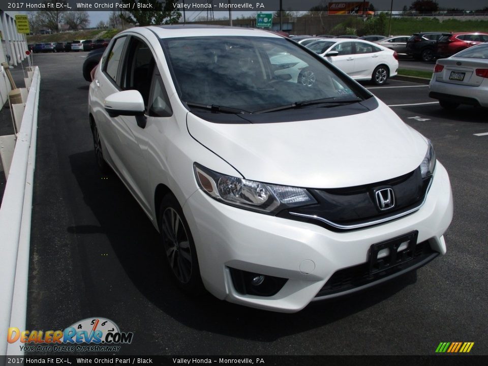 2017 Honda Fit EX-L White Orchid Pearl / Black Photo #6