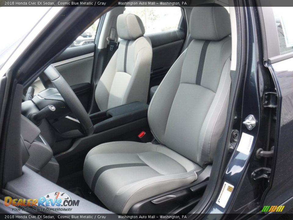 Front Seat of 2018 Honda Civic EX Sedan Photo #13