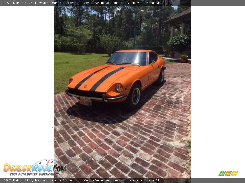 1971 Datsun 240Z New Sight Orange / Brown Photo #1