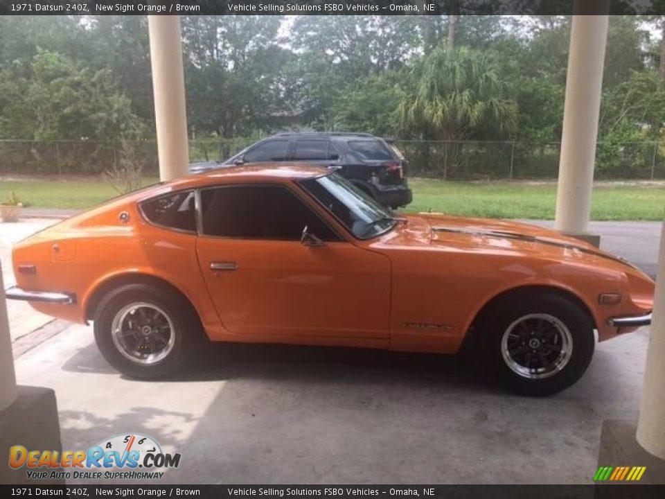 1971 Datsun 240Z New Sight Orange / Brown Photo #2