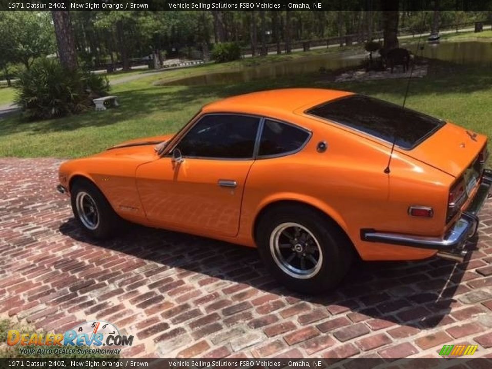 1971 Datsun 240Z New Sight Orange / Brown Photo #3