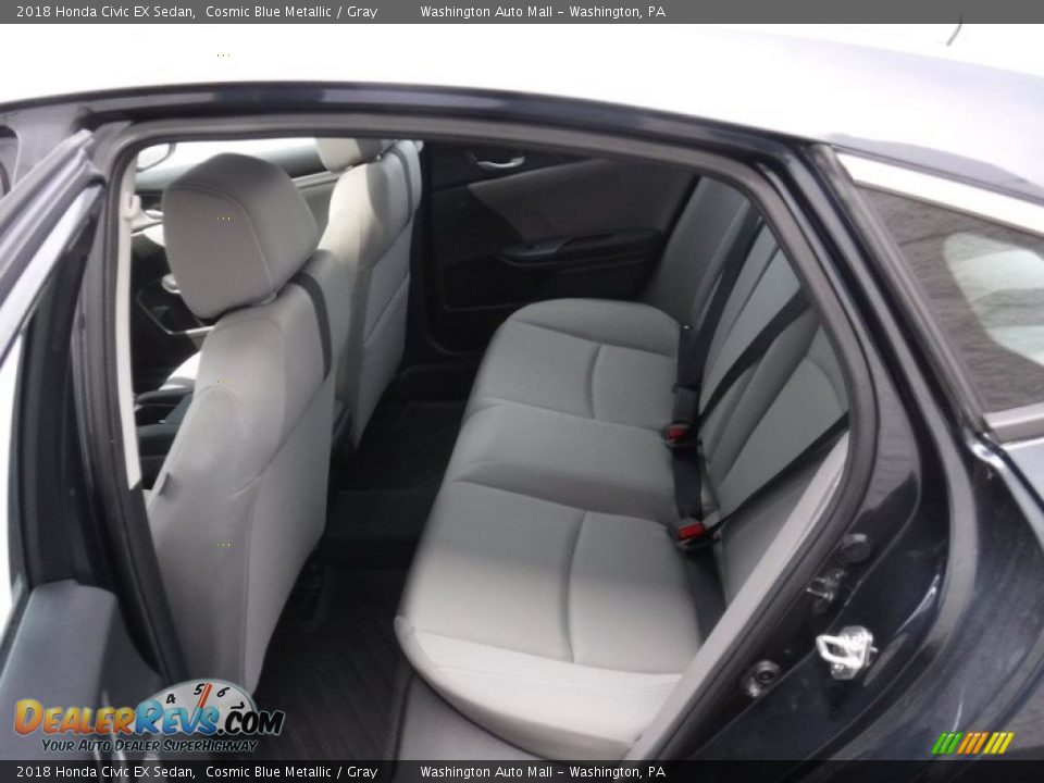 2018 Honda Civic EX Sedan Cosmic Blue Metallic / Gray Photo #24