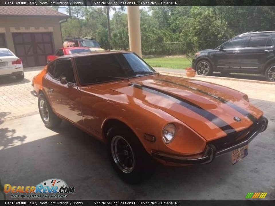 1971 Datsun 240Z New Sight Orange / Brown Photo #11